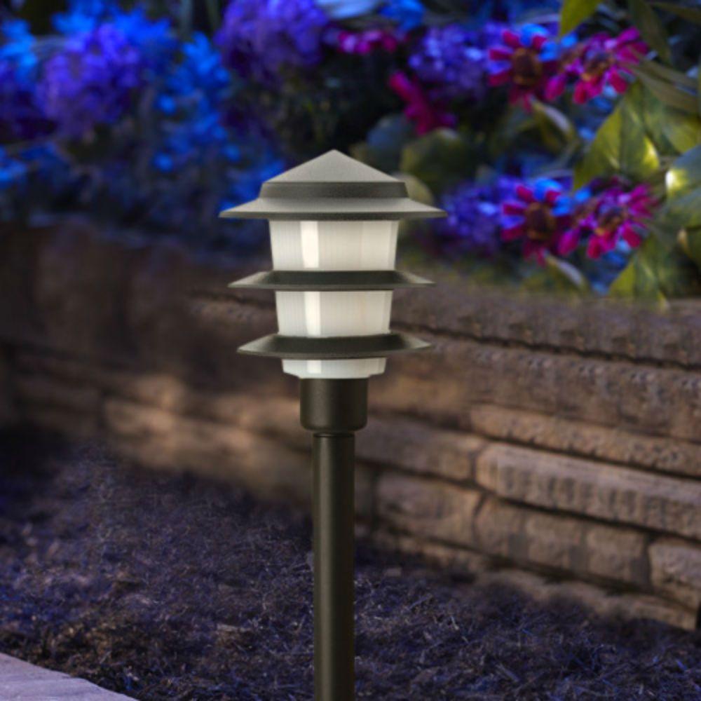 Moonrays 3 Tier Low Voltage 1 Watt Black Outdoor Integrated Led Moonrays 3 Tier Low Voltage 1 Watt