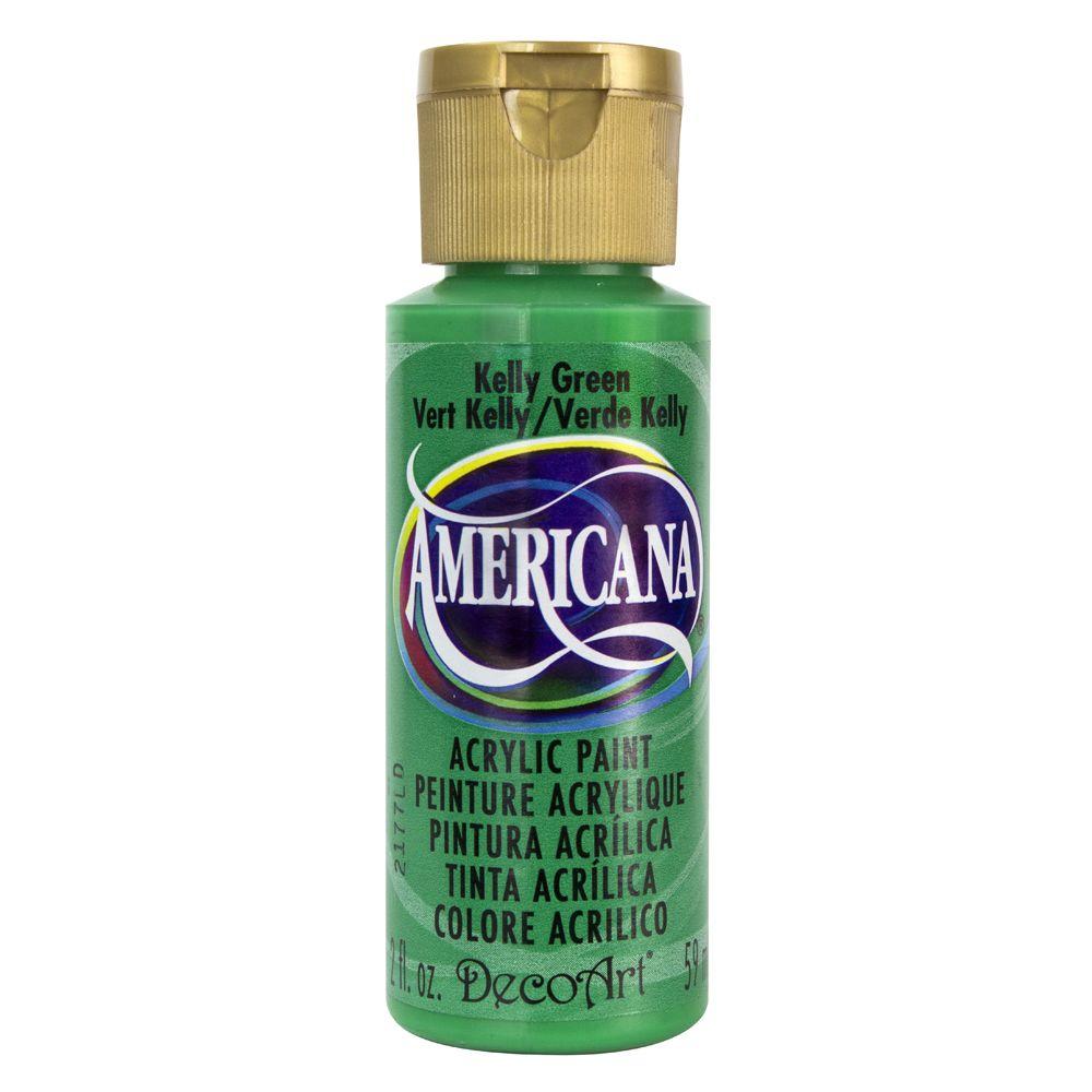DecoArt Americana 2 oz. Kelly Green Acrylic PaintDAO553 The Home Depot