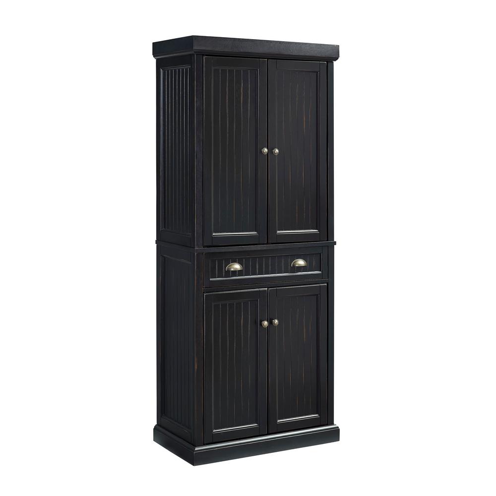 Black Crosley Pantry Cabinets Cf3103 Bk 64 1000 