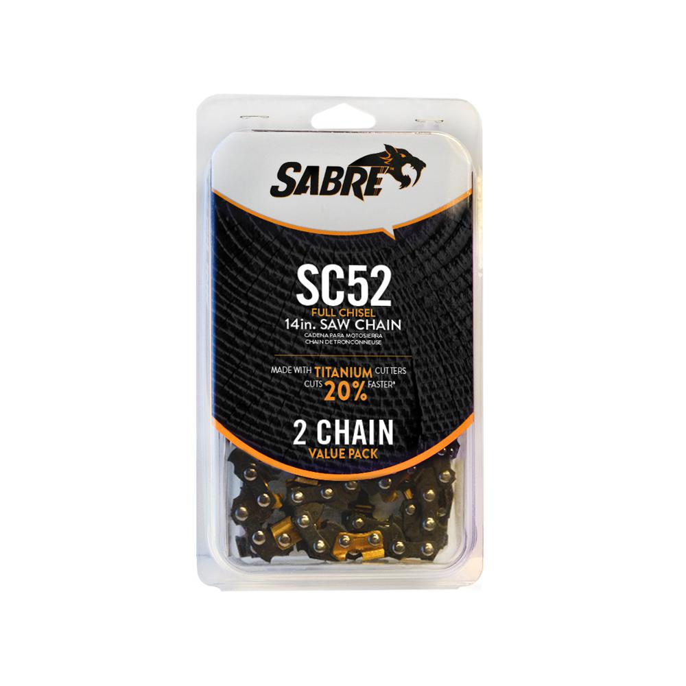 Sabre SC52 Sabre Chain Full Chisel Clamshell NonSafety (Pack of 2