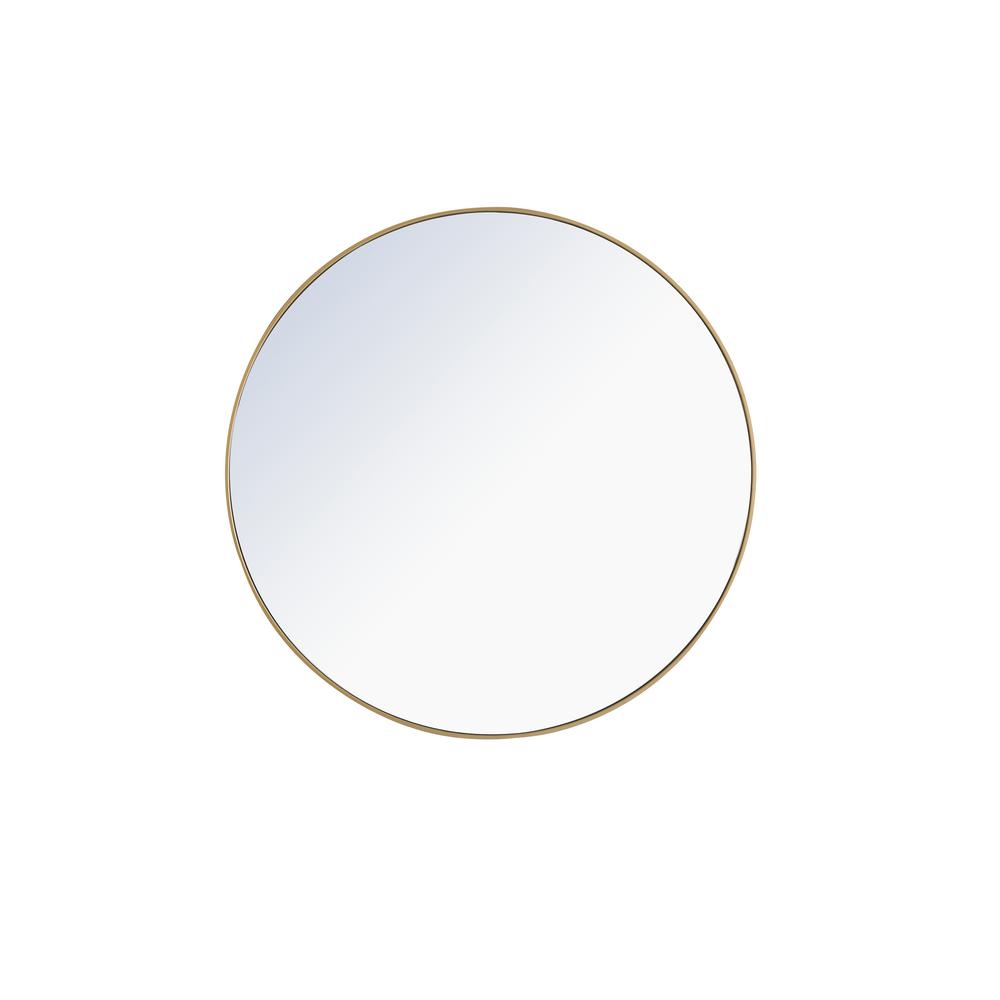 Large Round Brass Modern Mirror (48 in. H x 48 in. W)WM8096Brass The Home Depot