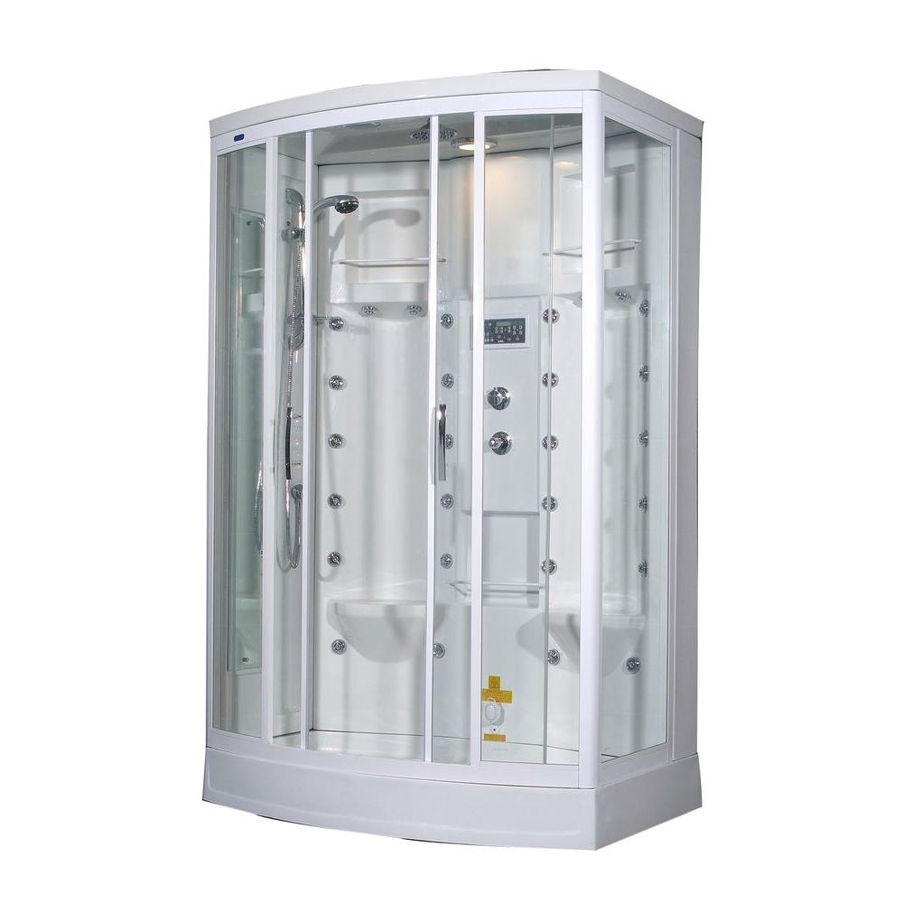 Aston ZA213 56 in. x 37 in. x 85 in. Steam Shower Left Hand Enclosure