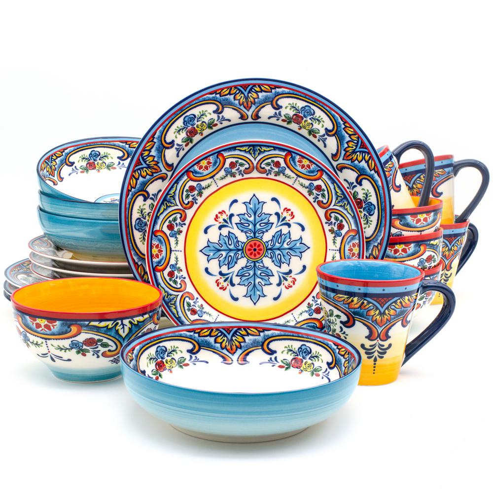 EuroCeramica Zanzibar 20 Piece Stoneware Dinnerware Set