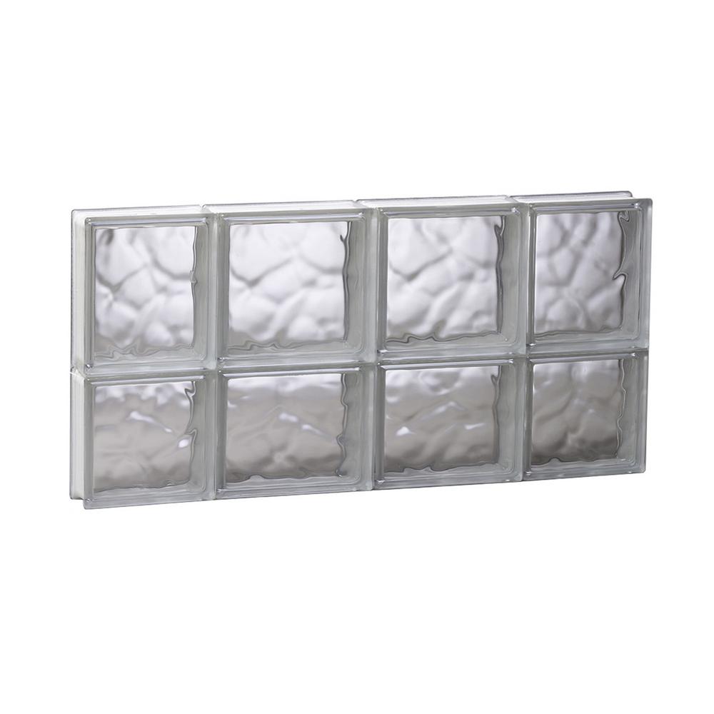 Clearly Secure 27 in. x 13.5 in. x 3.125 in. Frameless Wave Pattern