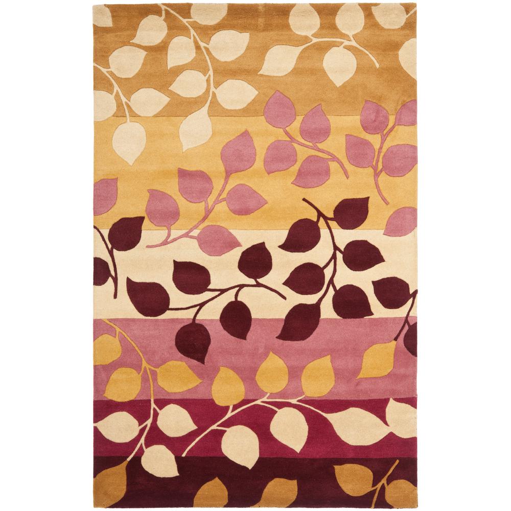 Safavieh Soho Red Gold 5 Ft X 8 Area Rug Soh785c The Home Depot Safavieh Soho Red Gold 5 Ft X 8 Area Rug