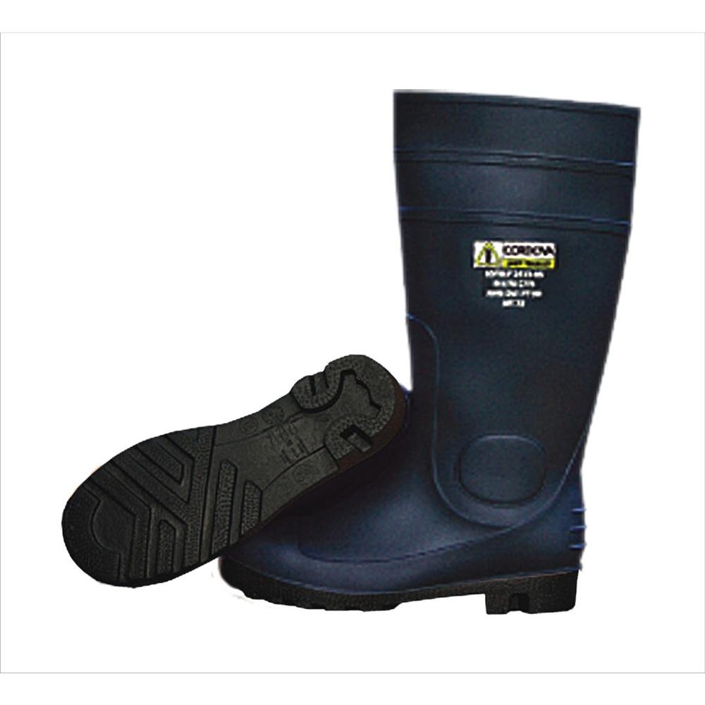 Size 12 Black PVC Rubber Boots 16 Plain 