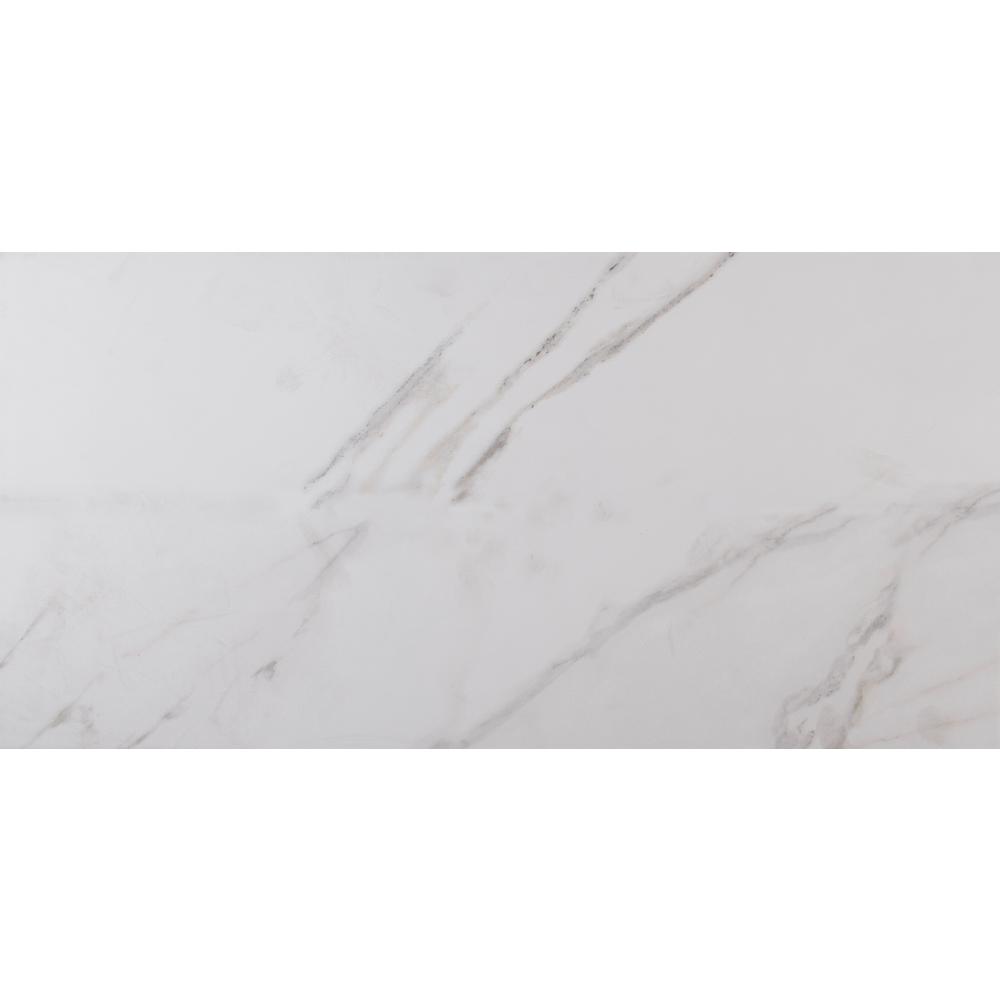 Msi Carrara 12 In X 24 Polished Porcelain Floor And Wall Tile Msi Carrara 12 In X 24 Polished Porcelain Floor And Wall Tile 2