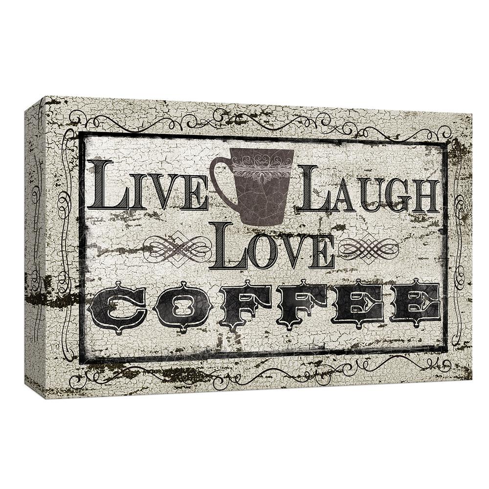 PTM Images 10 In X 12 In Live Love Laugh Coffee By Canvas