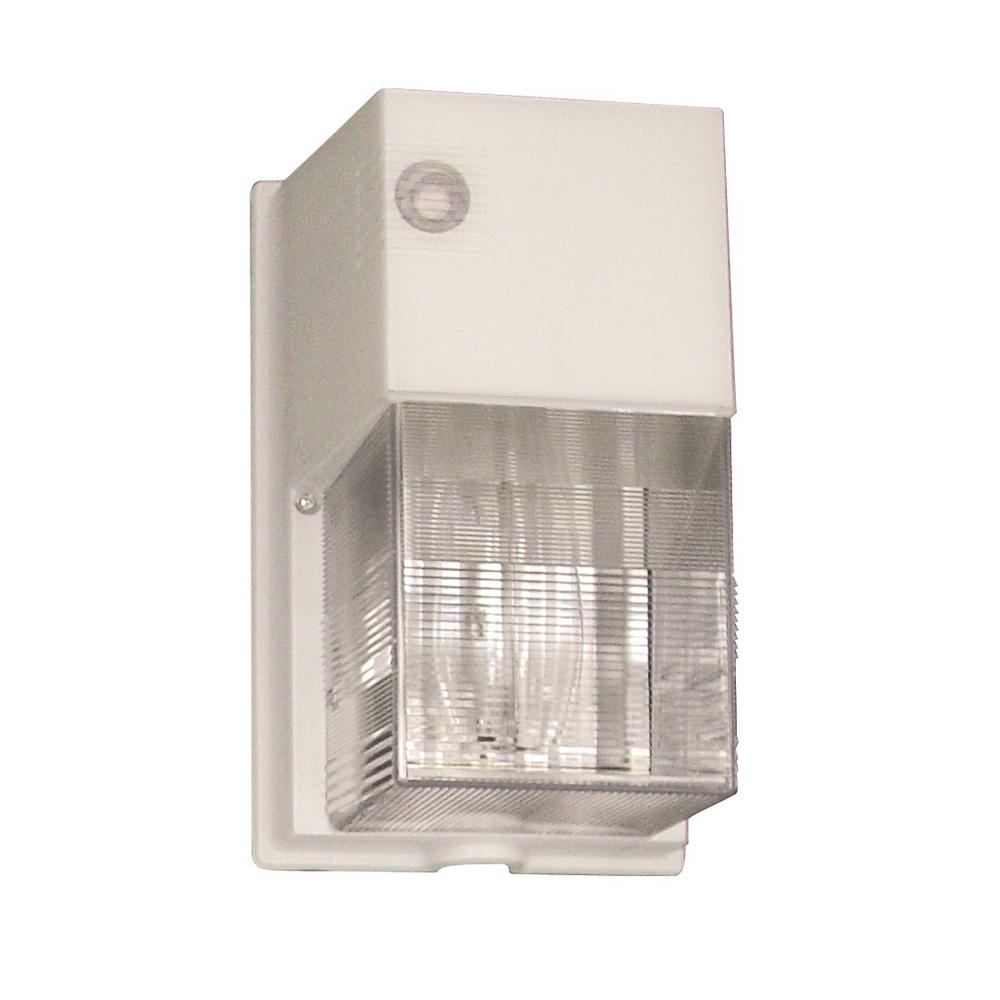 Lithonia Lighting Dusk To Dawn Wall Mount Outdoor Bronze Fluorescent Compact Fluorescent 4 Pin Tri Lamp White Wall Pack