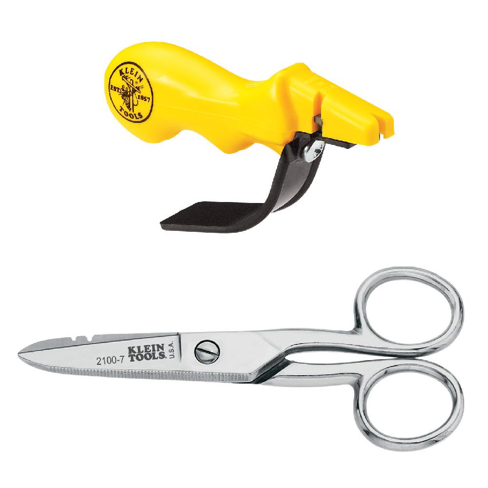 Klein Tools Electrical Scissors with Stripping Notches and Combination