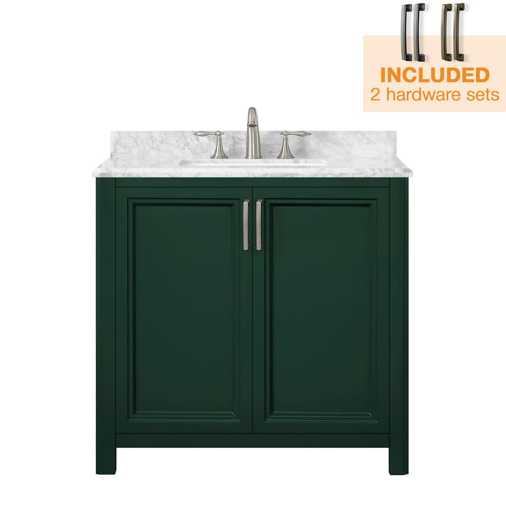 Home Decorators Collection Sandon 36 In W X 22 In D Bath Vanity In Emerald Green