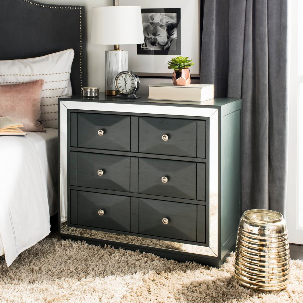 Steel Teal Nickel Chest Of Drawers Bedroom Furniture The