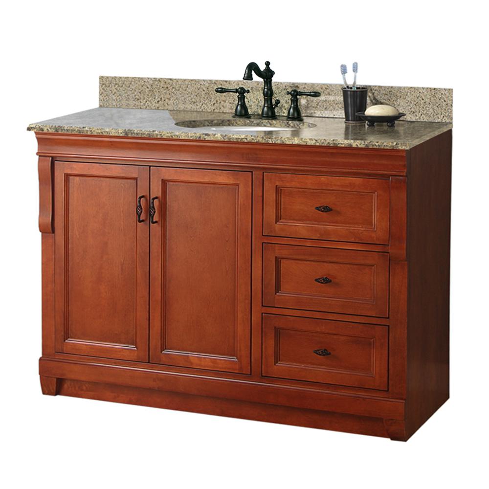 Foremost Naples 49 in. W x 22 in. D Bath Vanity in Warm Cinnamon with