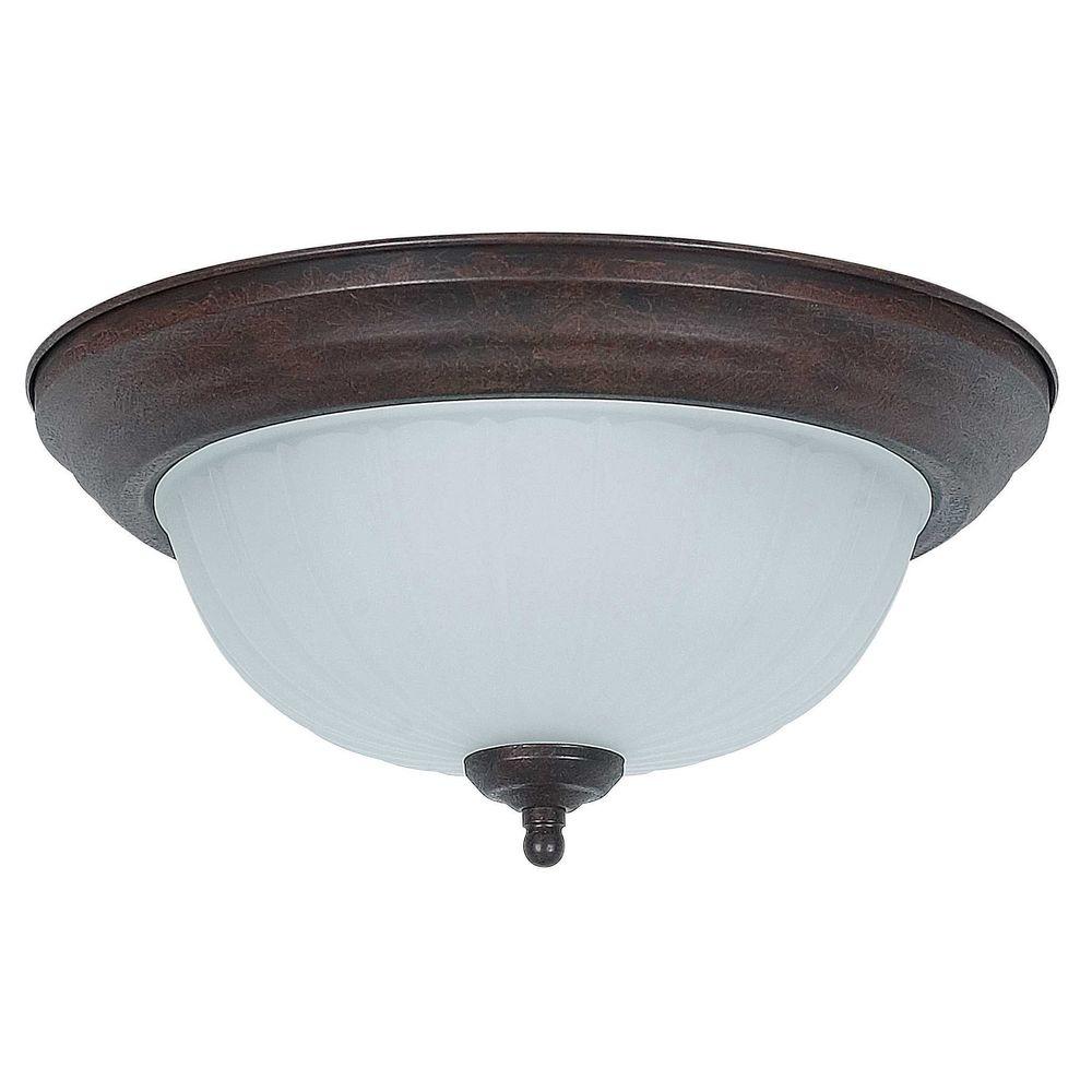 Westinghouse 2Light Ceiling Fixture Oil Rubbed Bronze Interior Flush
