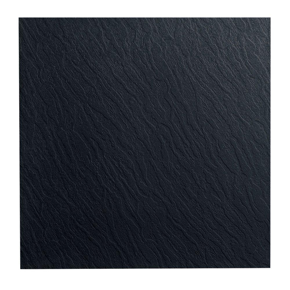 Roppe Slate Design 19 69 In X Black Dry Back Rubber Tile Roppe Slate Design 19 69 In X Black Dry Back Rubber Tile Flooring 9911p100 The Home Depot