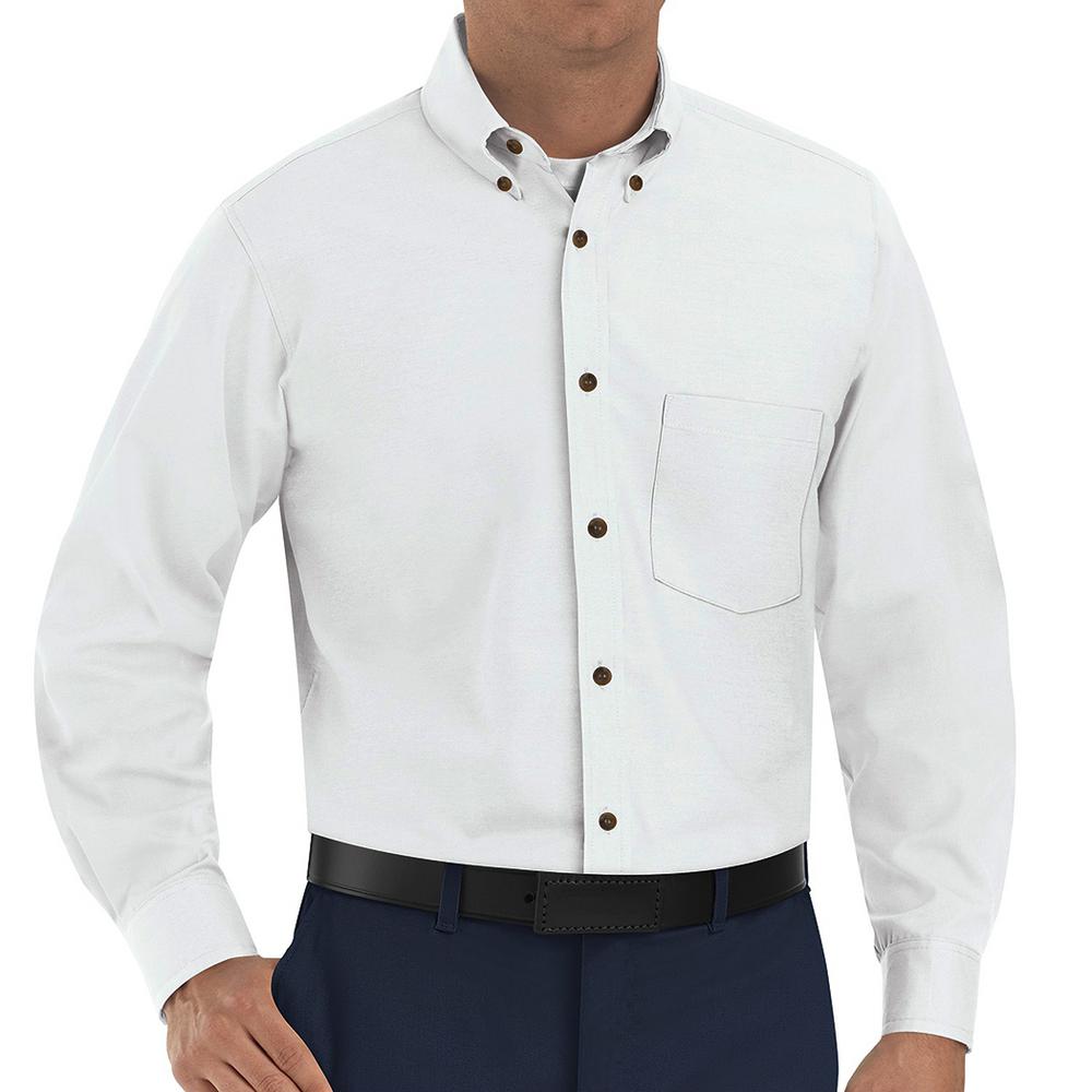 men's white poplin dress shirt