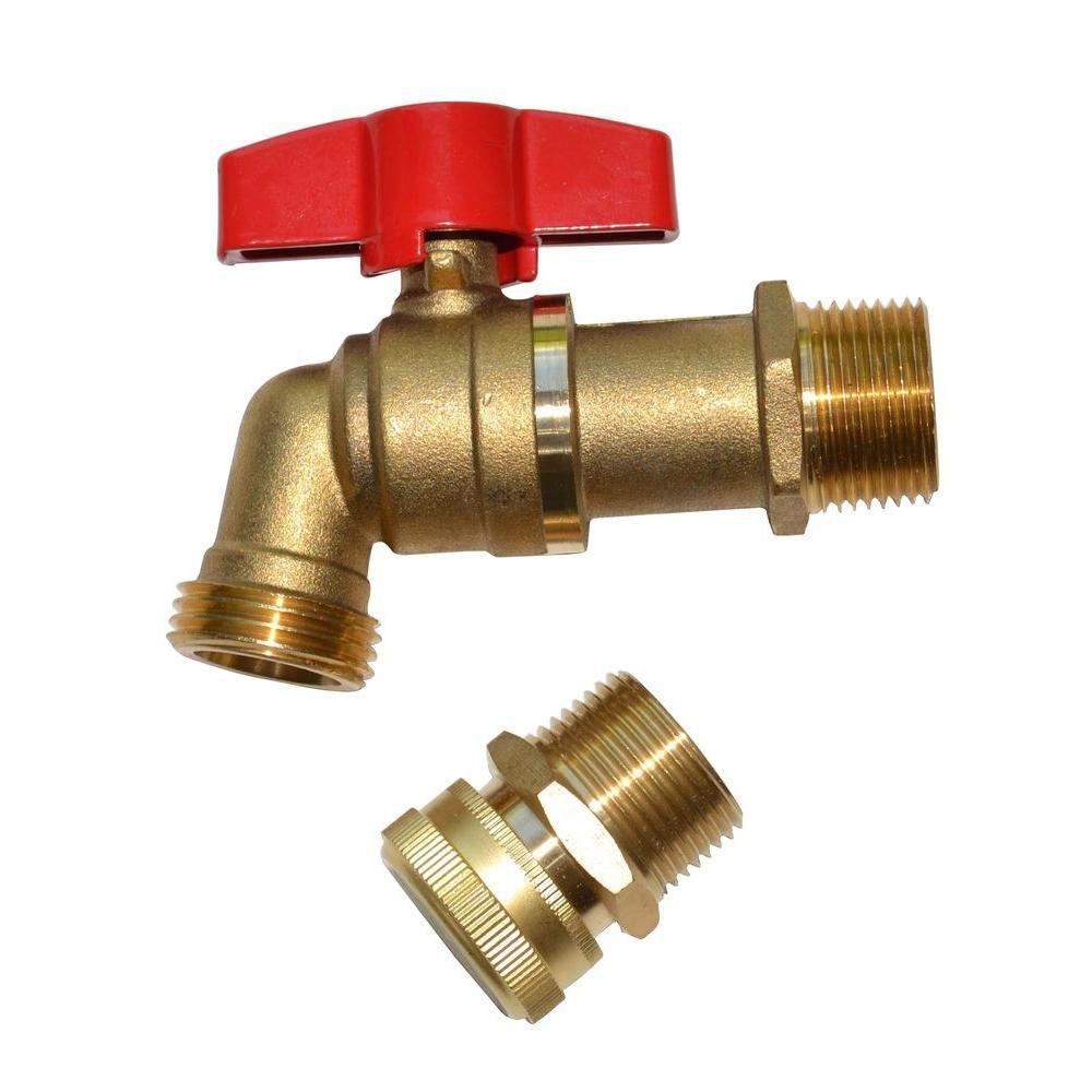 EarthMinded Brass Spigot and Drain Upgrade Kit-BRS-0001 - The Home Depot