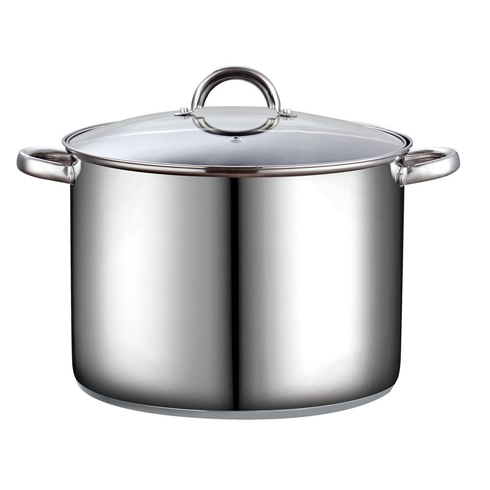 Cook N Home 16 Qt Stainless Steel Stock Pot 02527 The Depot.