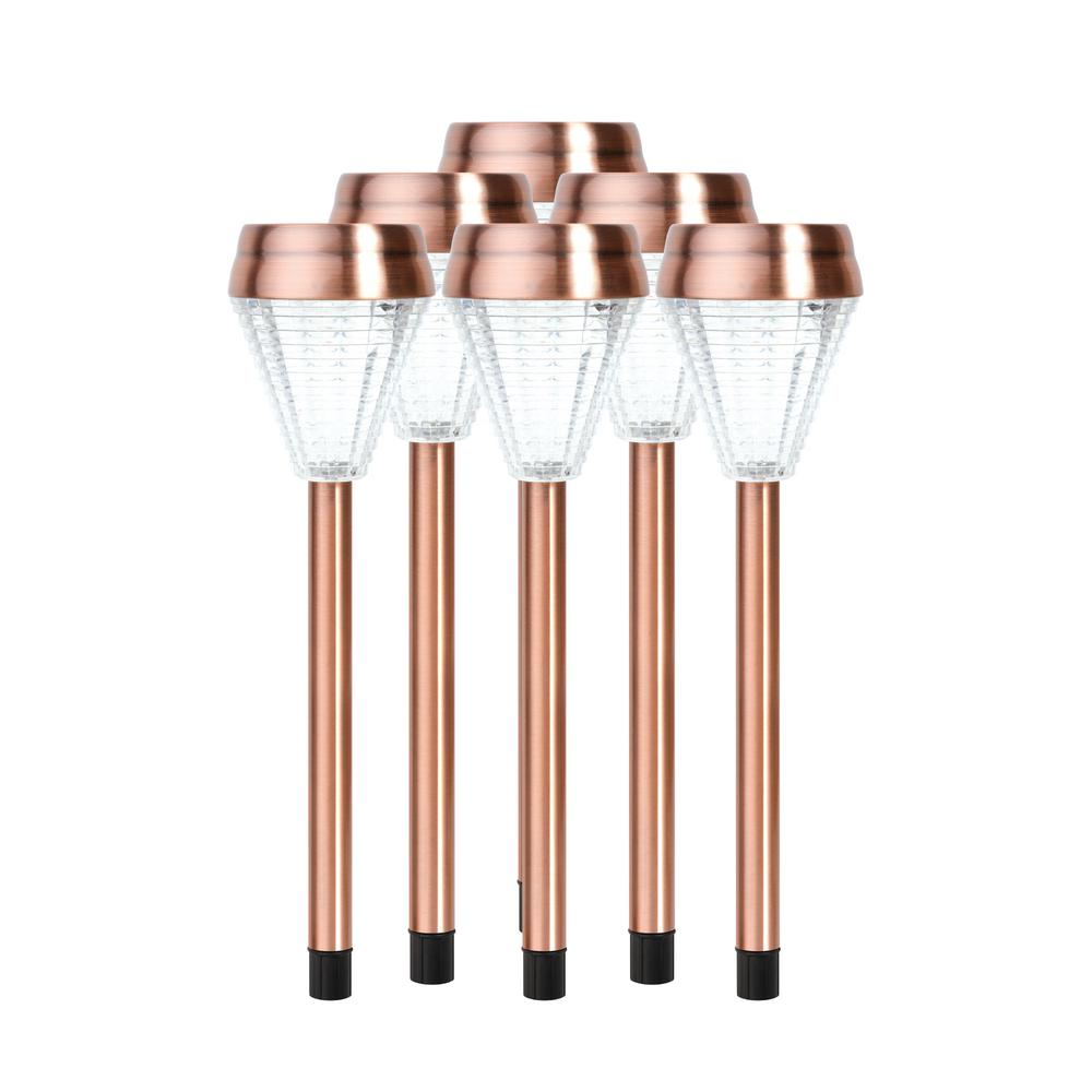 UPC 736386000098 product image for Copper Outdoor Integrated LED Landscape Path Light (Set of 6) | upcitemdb.com