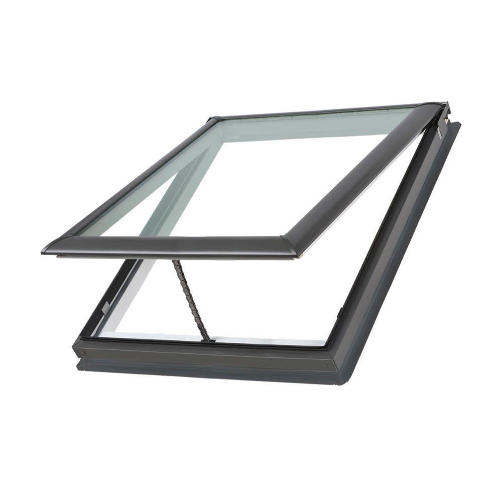 VELUX 22-1/2 in. x 46-1/2 in. Fixed Curb-Mount Skylight with ...