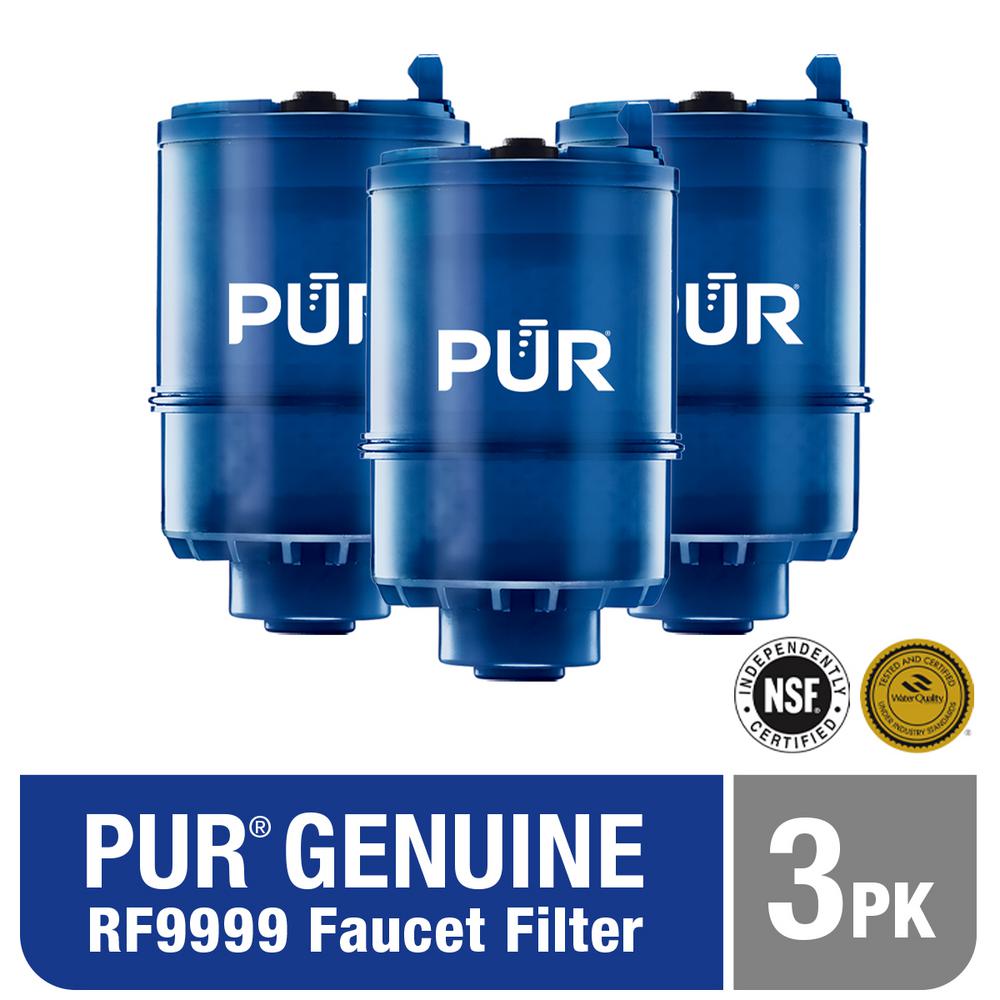 DASEA RF-9999 Water-Filter Compatible with Pur RF-9999 Faucet Replacement Water Filter Pack of 3,Packing May Vary