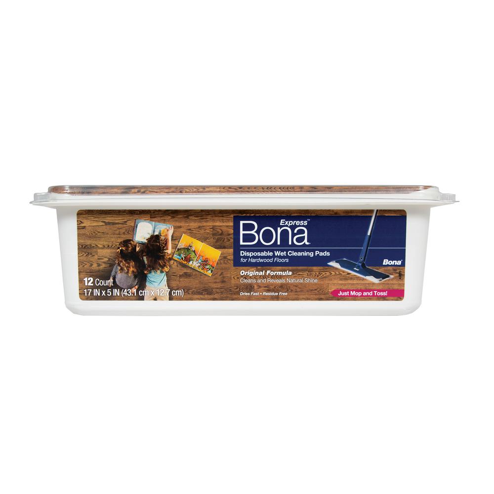 Bona Hardwood Floor Wet Cleaning Pads 12 Pack Ax0003506 The