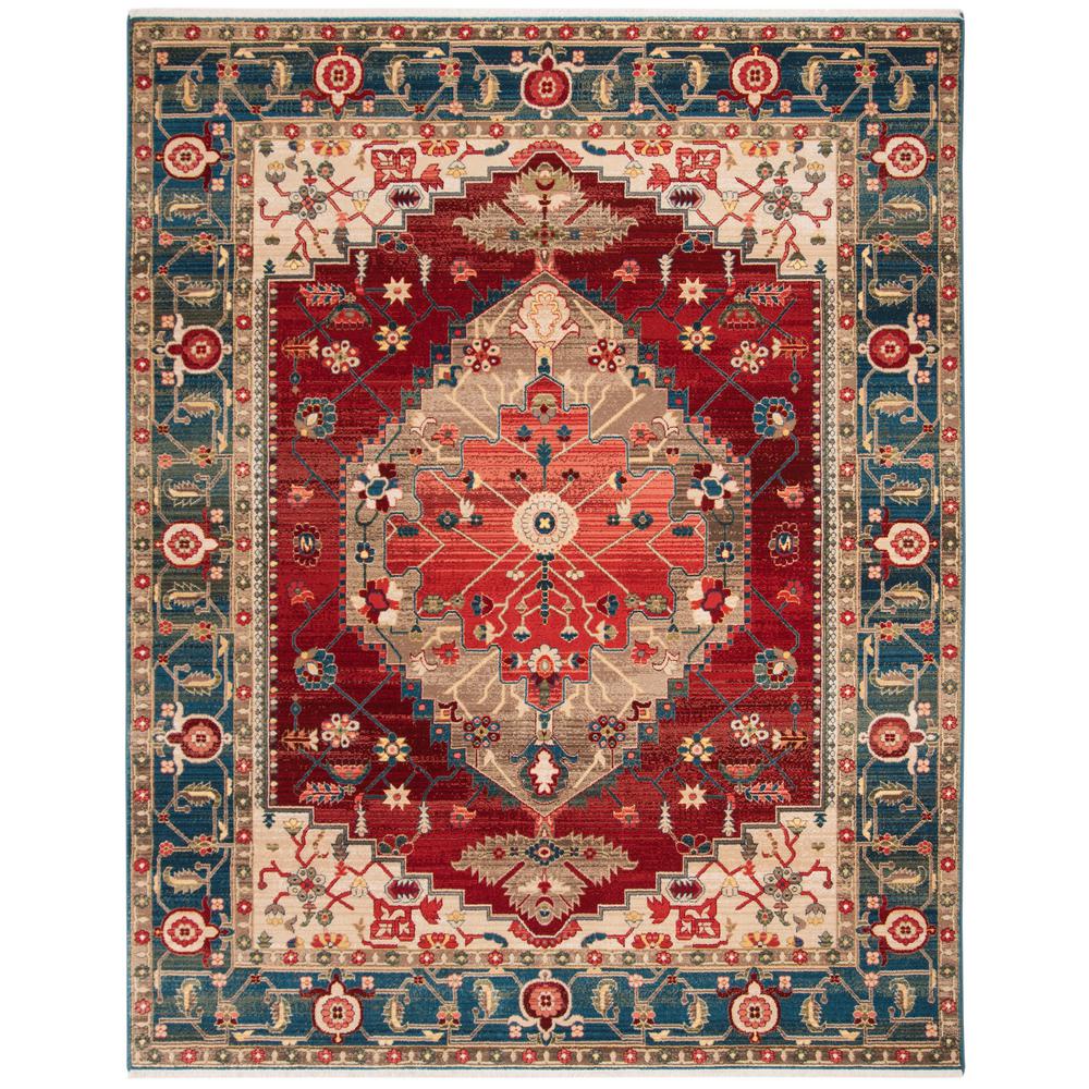 Safavieh Kashan Blue Red 8 Ft X 10 Area Rug