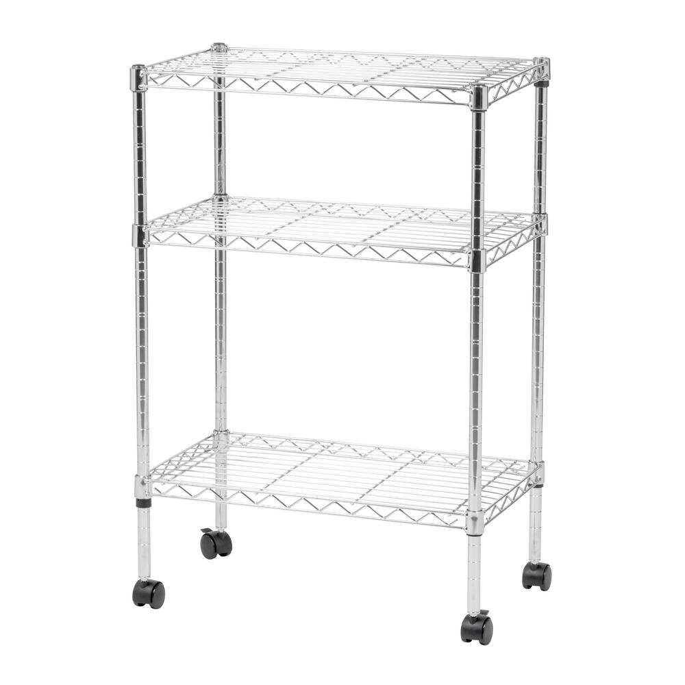 metal rolling shelves