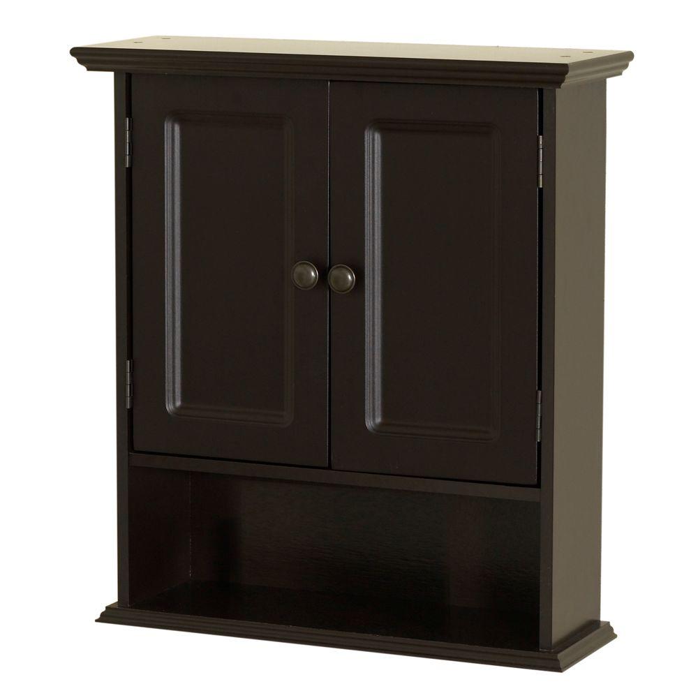 Espresso Zenna Home Bathroom Wall Cabinets 9918cha 64 1000 