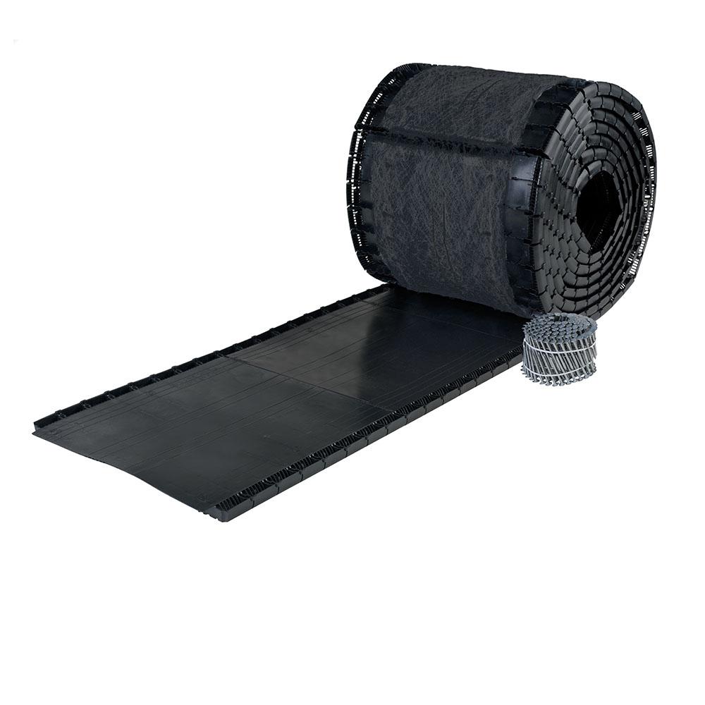 GAF Cobra Exhaust Vent 10-1//2 in x 20 ft Mesh Roll Ridge Vent in Black