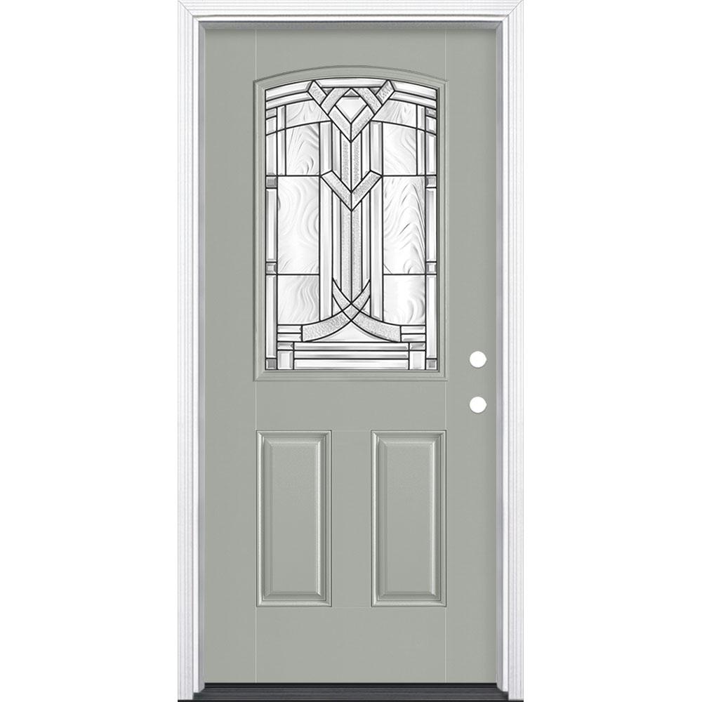 Masonite 36 In X 80 In Chatham Camber 1 2 Lite Left Hand Painted