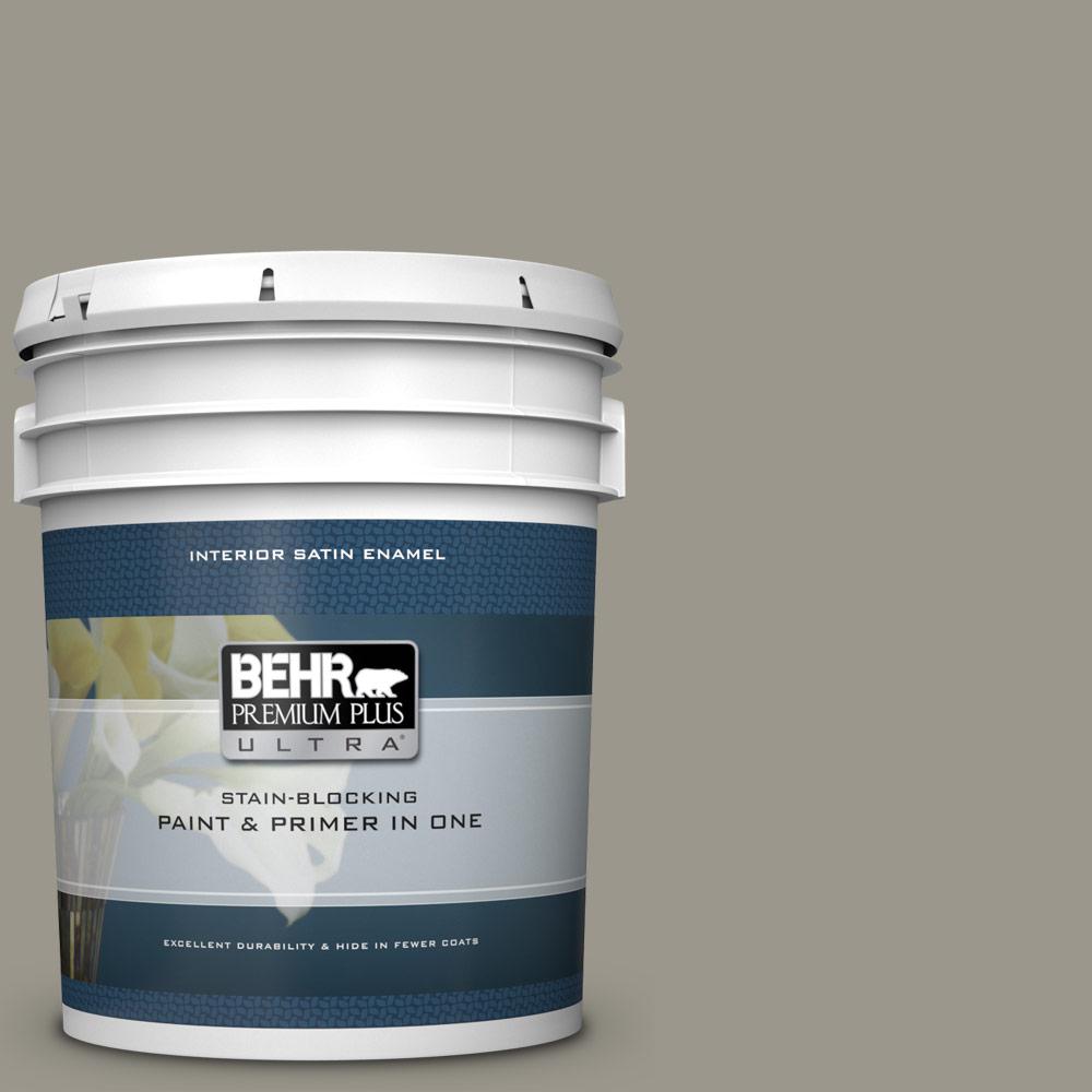 BEHR Premium Plus Ultra 5 gal. MQ260 Iron Gate Satin Enamel Interior