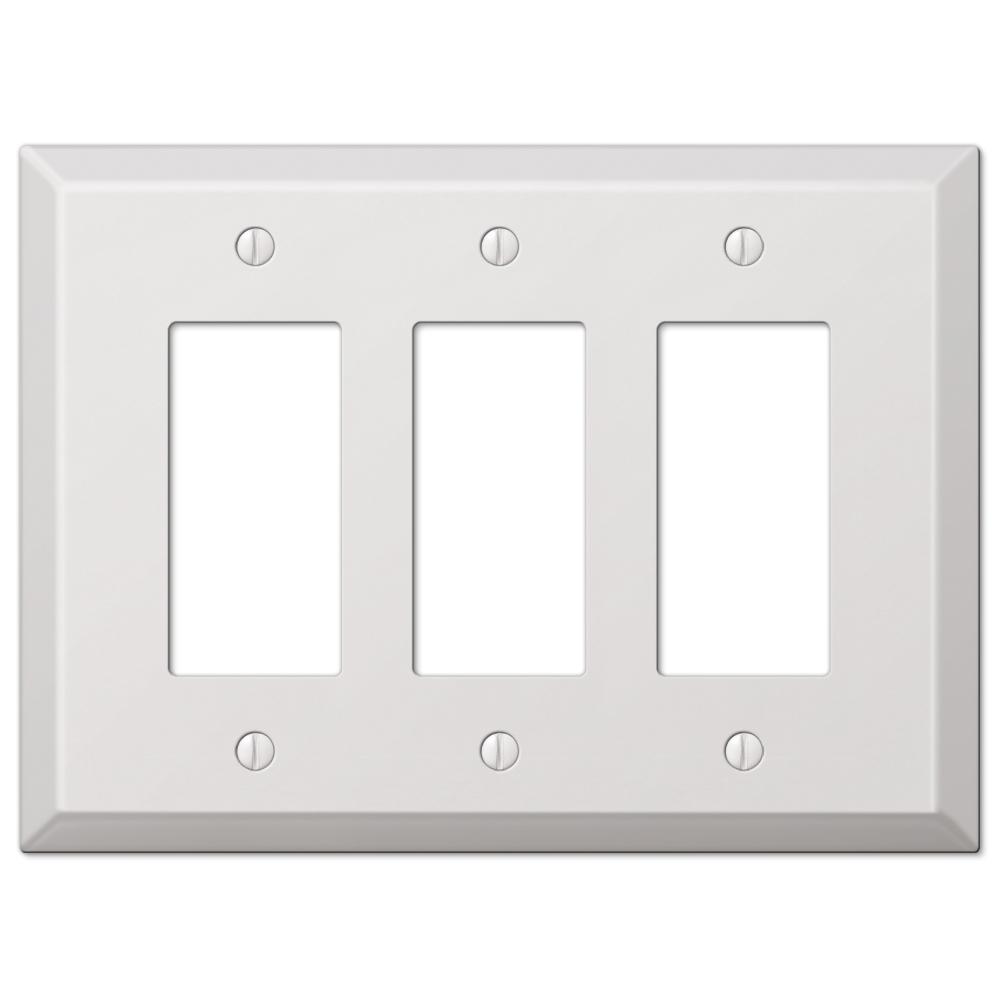 Amerelle Oversized 3Decora Wall Plate, White463RRRW