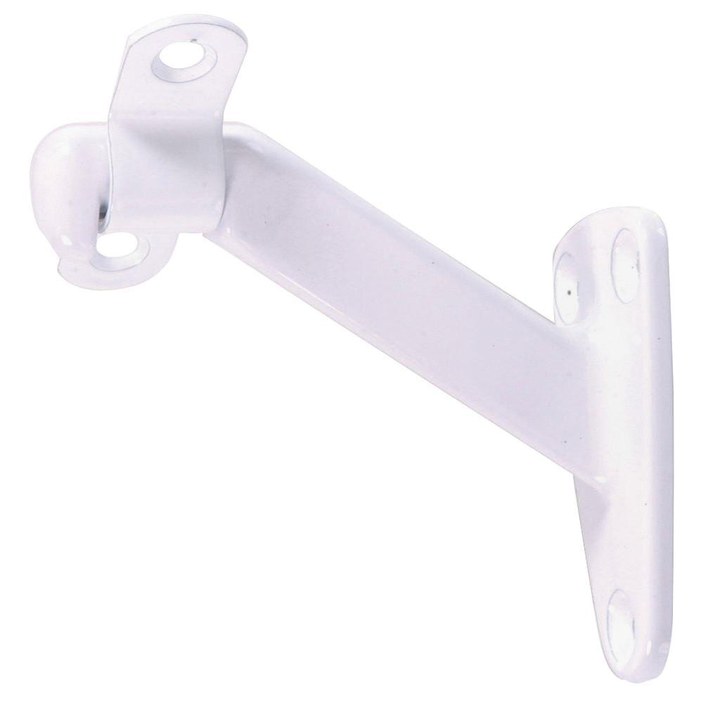 White Heavy Duty Handrail Bracket (5Pack)852258 The Home Depot