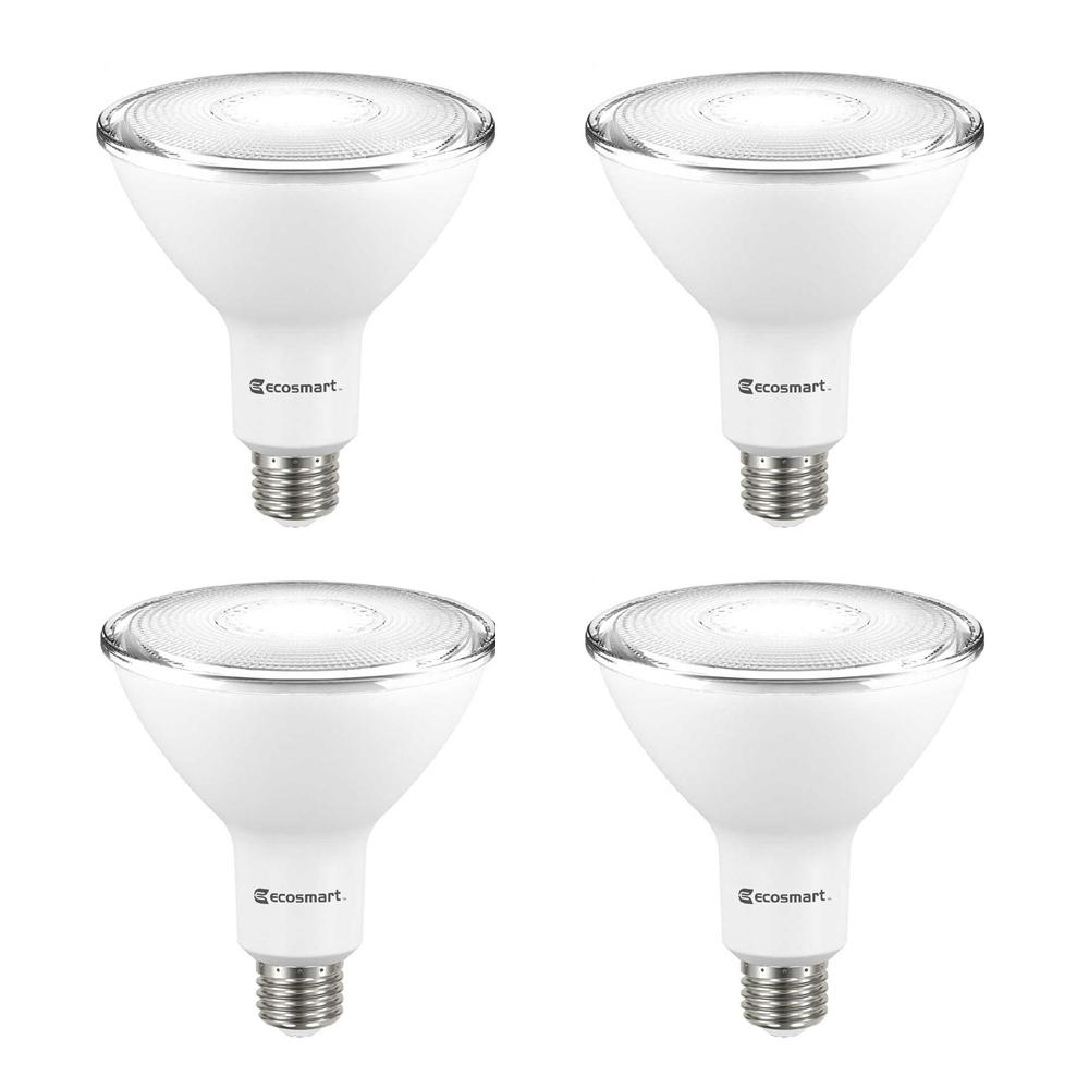 Ecosmart Indoor Outdoor Led Bulbs Light The Home Depot 90 Watt Equivalent Par38 Non Dimmable Flood Led Light Bulb Daylight 4