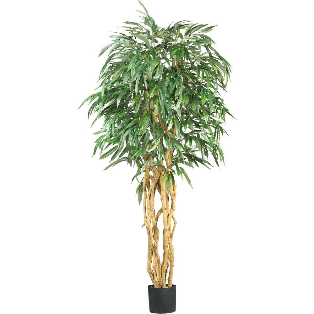 Nearly Natural 6 ft. Weeping Ficus Silk Tree5213 The Home Depot