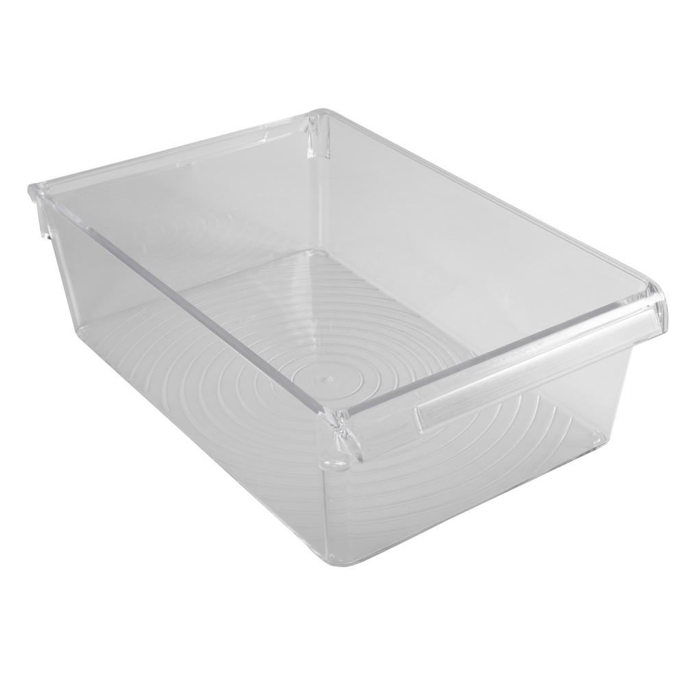 White and Navy Blue 6 Packs Ucake Plastic Storage Baskets