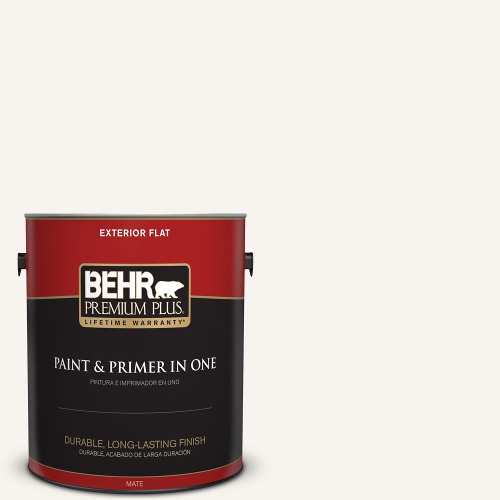 Behr Premium Plus Gal Polar Bear Flat Exterior Paint