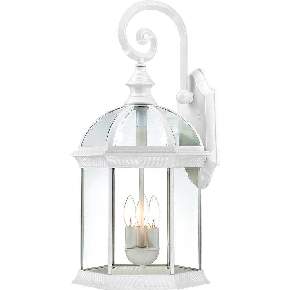Filament Design 3Light White Outdoor Wall Mount LanternHD604967