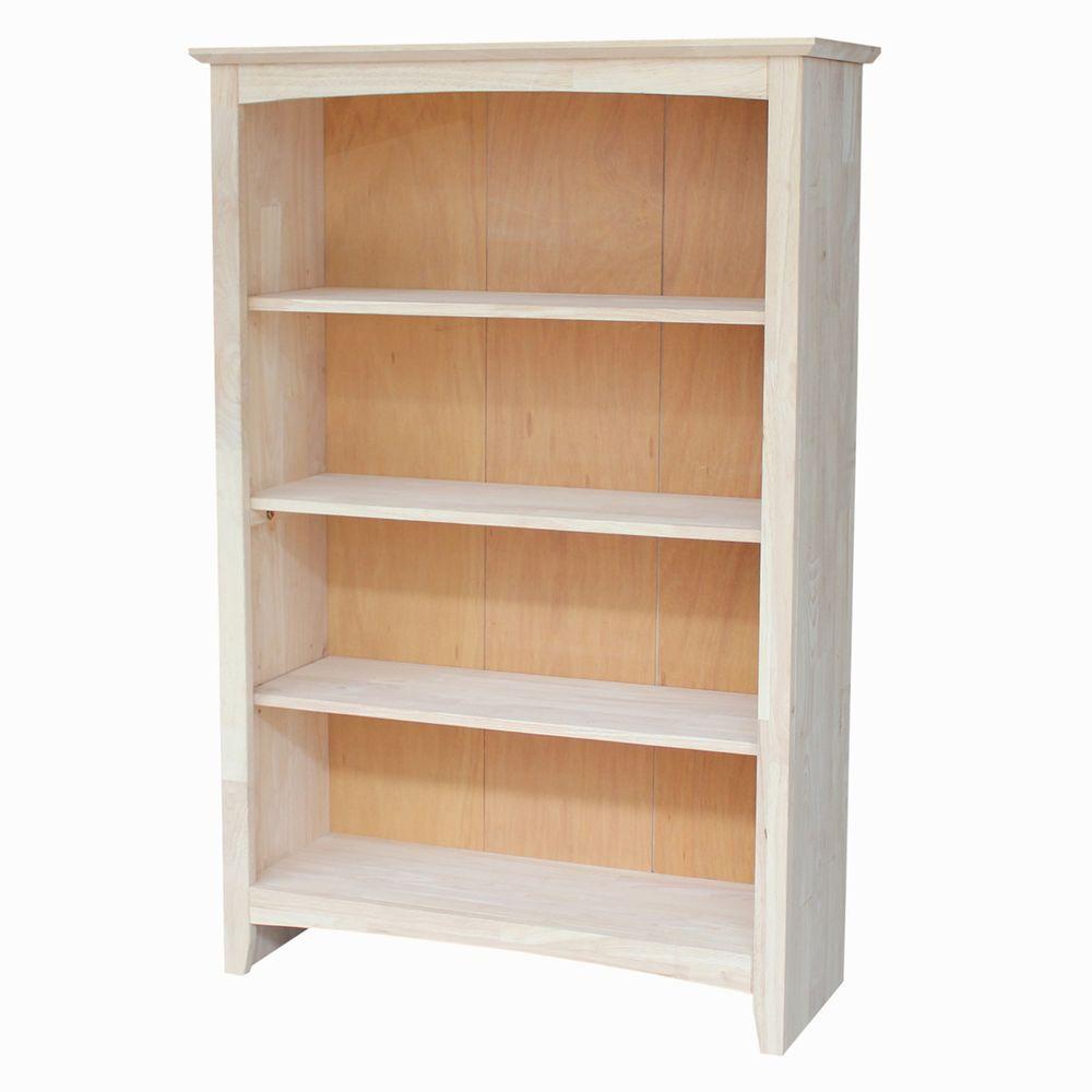 International Concepts Brooklyn Unfinished Open BookcaseSH3224A The Home Depot