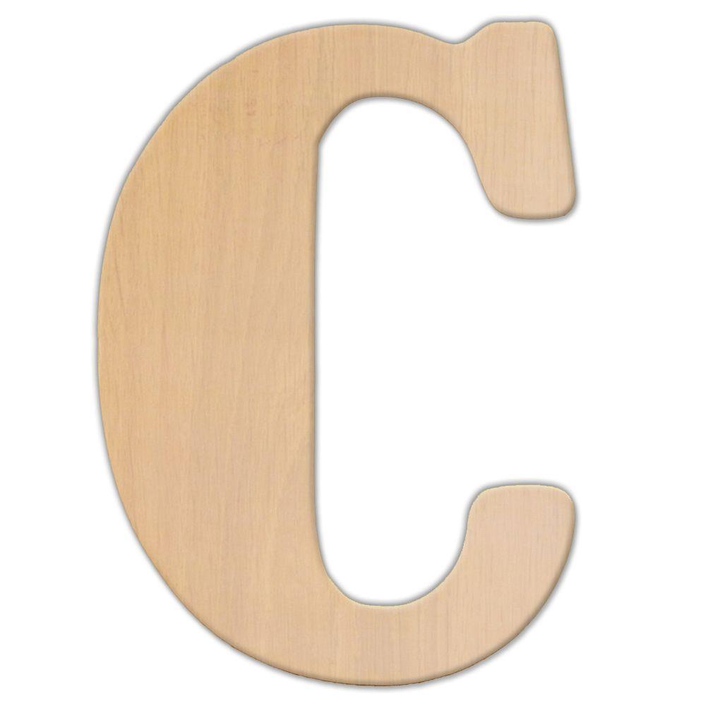 Jeff Mcwilliams Designs 15 In Oversized Unfinished Wood Letter C