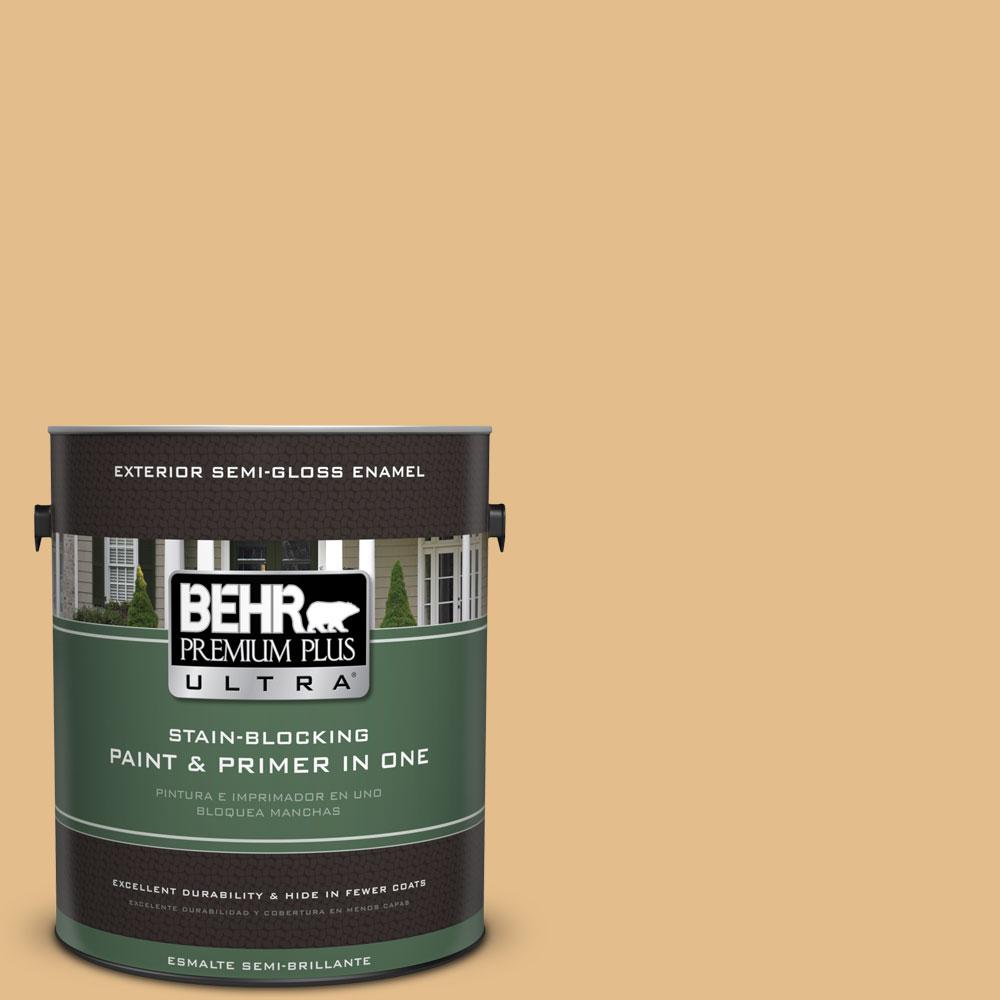 BEHR Premium Plus Ultra 1 Gal 330D 4 Warm Muffin Semi Gloss Enamel   Warm Muffin Behr Premium Plus Ultra Paint Colors 585401 64 1000 