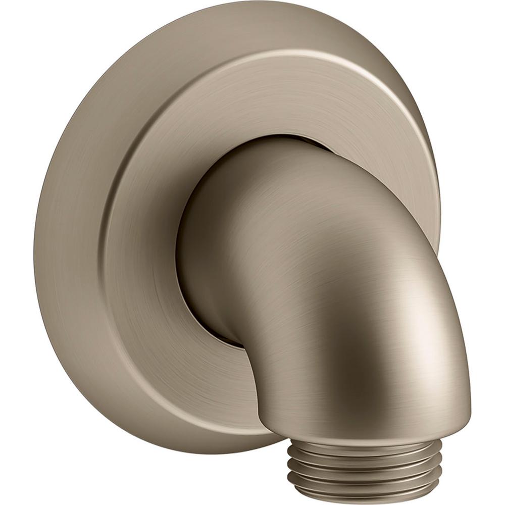 KOHLER Forte 1/2 in. 90Degree Brass Hub WallMount Supply Elbow with