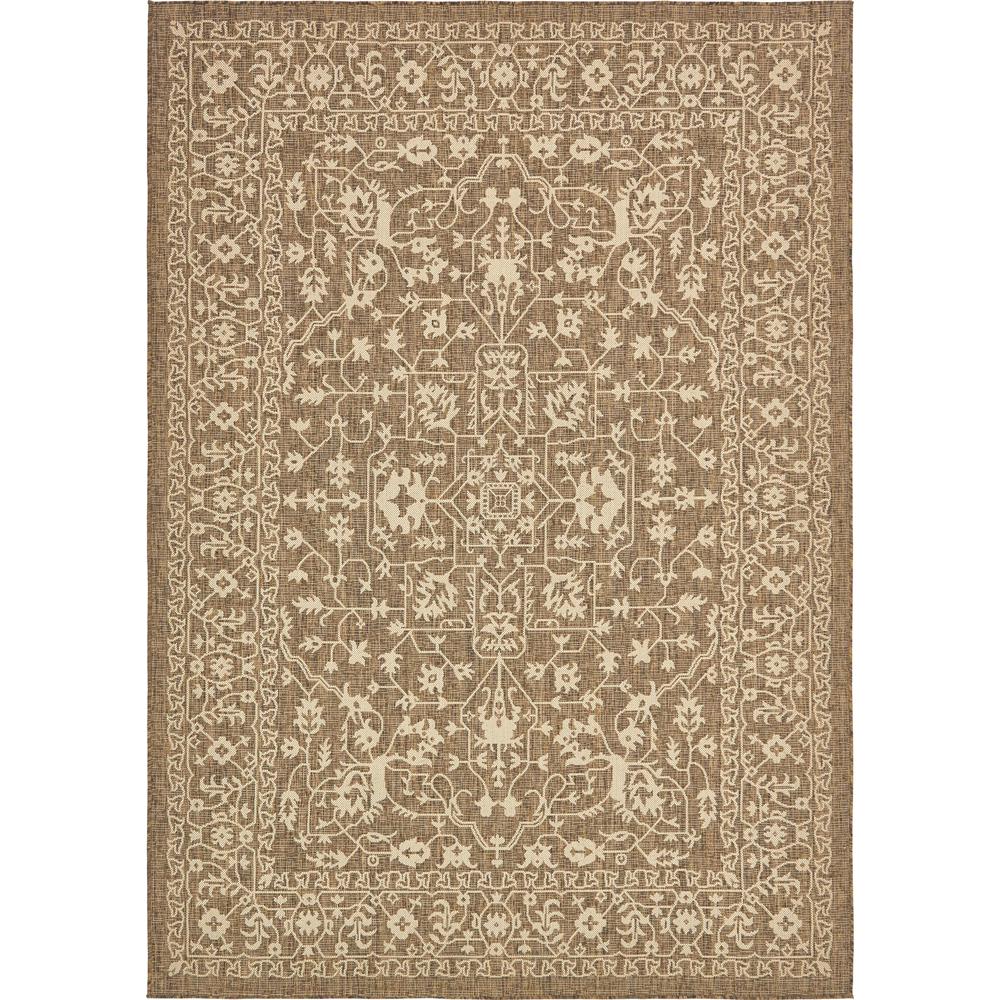 7 X 10 Transitional Outdoor Rugs The Home Depot Outdoor Brown 7 0 X 10