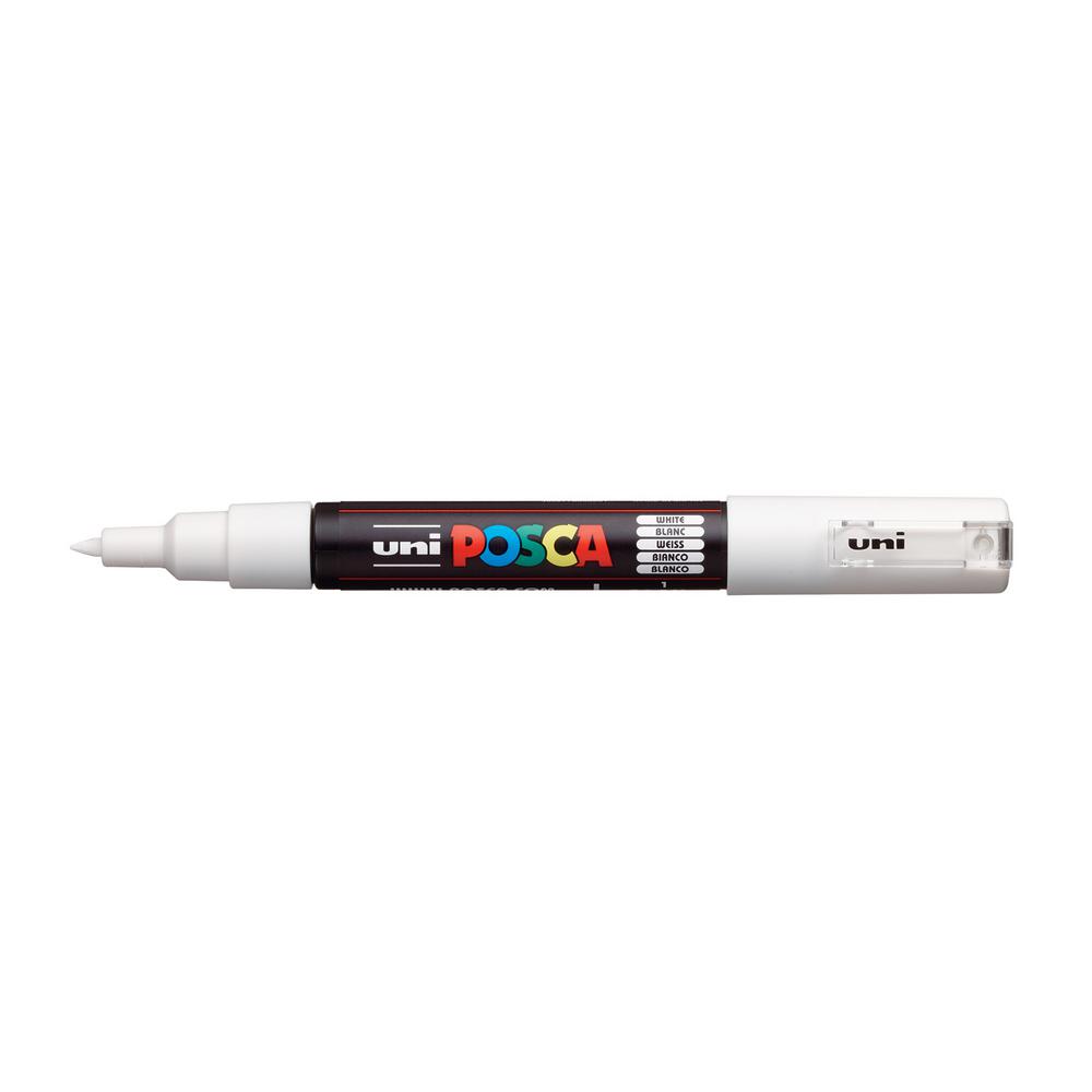 POSCA PC1M Extra Fine White Paint Marker076831 The Home Depot
