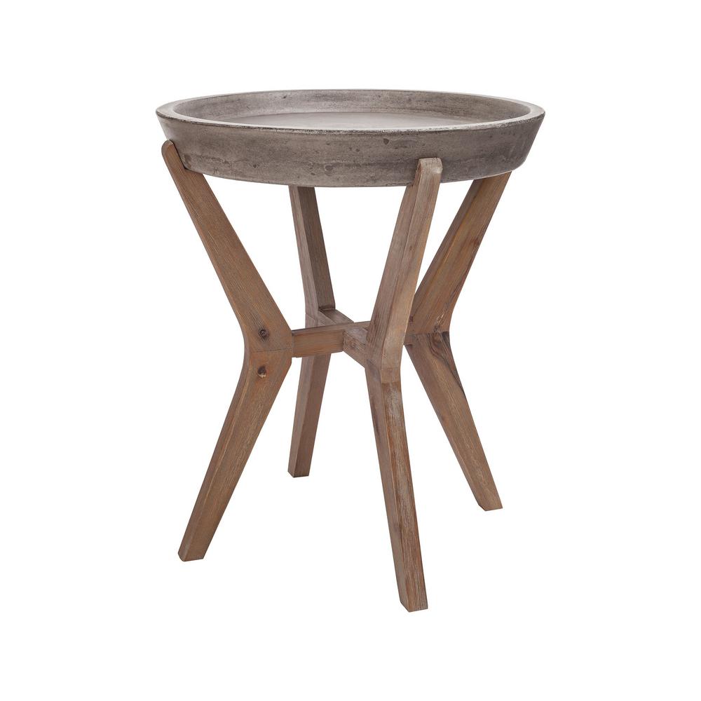 An Lighting Tonga Waxed Concrete And Silver Side Table Tn 891629 Internet 300224465 An Lighting Tonga Waxed Concrete And Silver Side Table