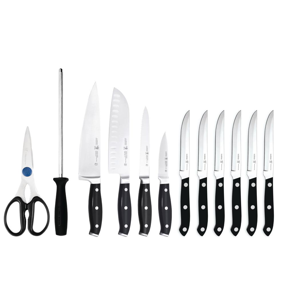 Henckels Forged Premio 17 Piece Knife Block Set 16935 017 The Home Depot