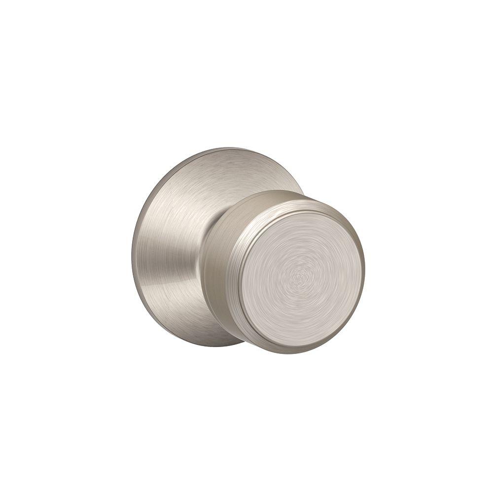 Schlage Bowery Satin Nickel Passage Hall/Closet Door Knob-F10 BWE 619 ...