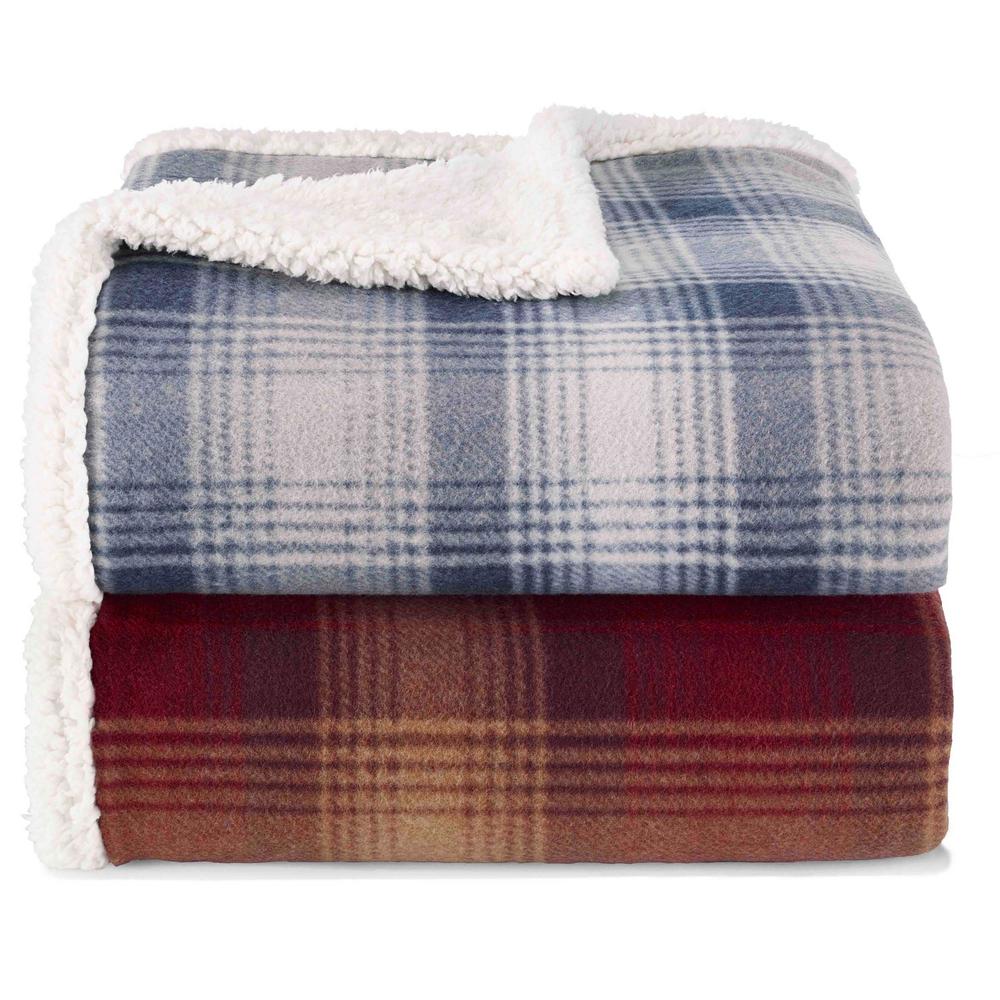 Eddie Bauer Nordic Dark Blue Throw Blanket 188259 The Home Depot