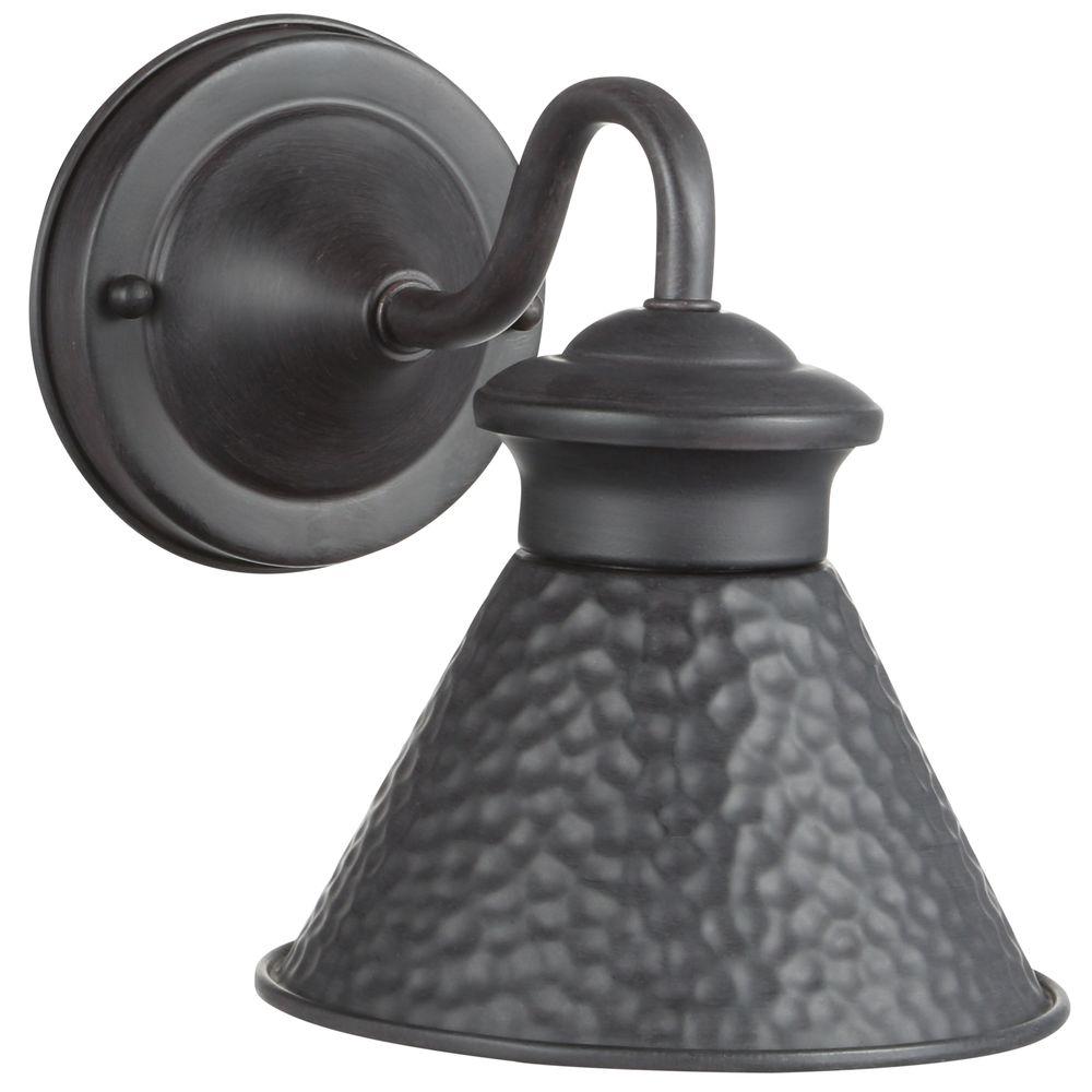 Brown Rust Resistant Outdoor Wall Mounted Lighting Dark Sky Essen 1 Light Outdoor Rust Short Arm Wall Lamp